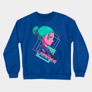 Women in the Cyberpunk world Crewneck Sweatshirt